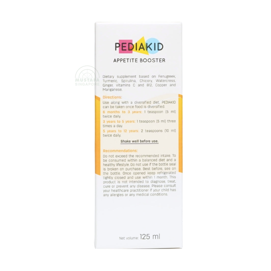 PEDIAKID Appetite Booster 125ml Raspberry Flavour Syrup
