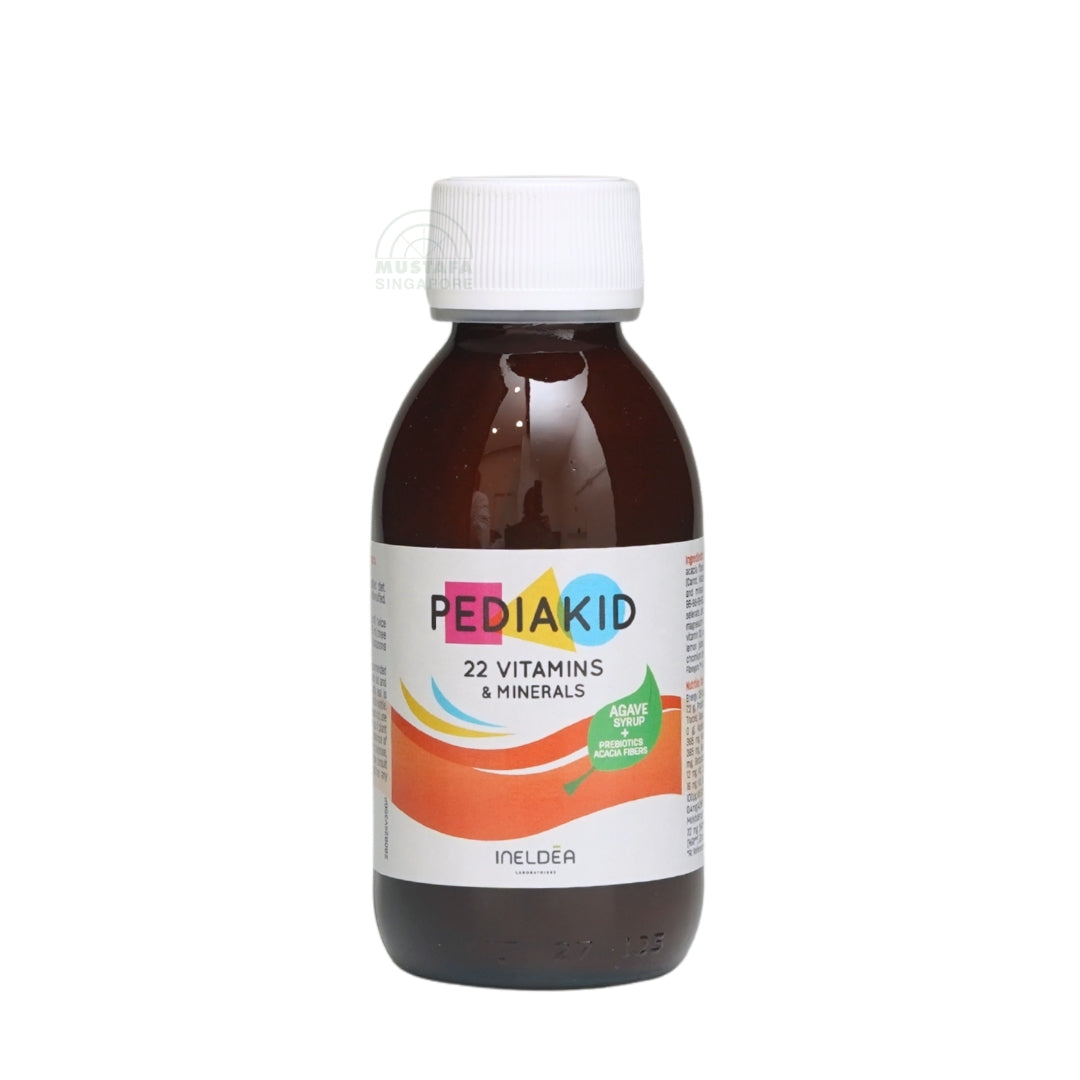 PEDIAKID 22 Vitamins + Minerals 125ml Orange Apricot Flavour Syrup