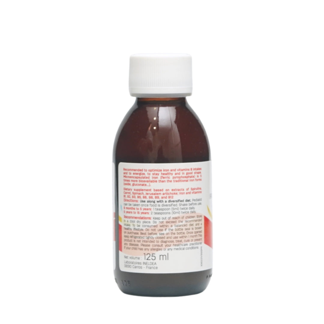 PEDIAKID Iron + Vitamins B 125ml Banana Flavour Syrup