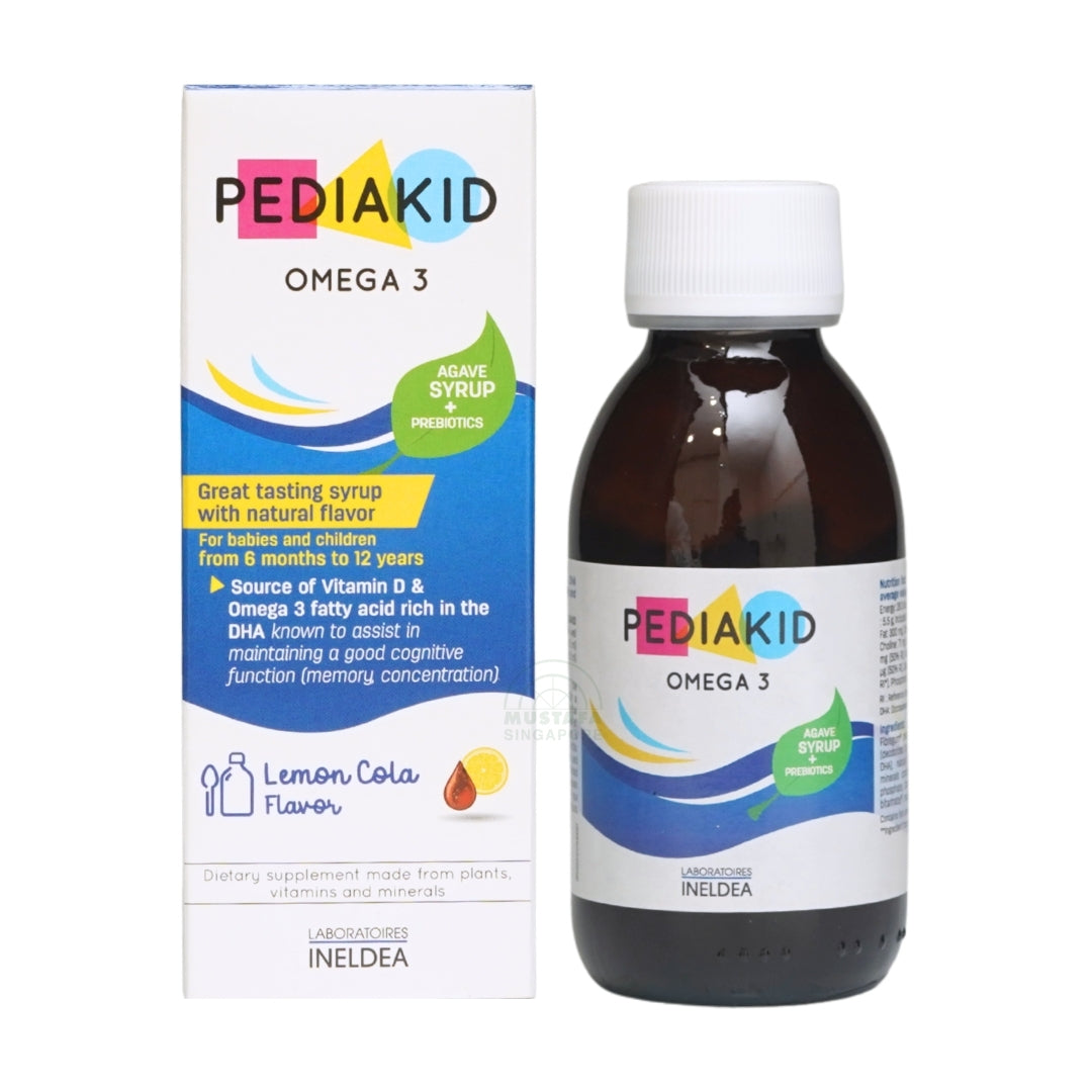 PEDIAKID Omega 3 Lemon Cola Flavor 125ml syrup