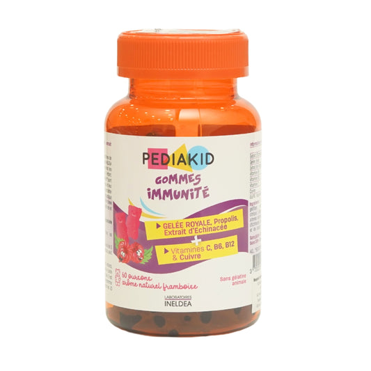 PEDIAKID Gommes Immunité 60 raspberry flavour gummies