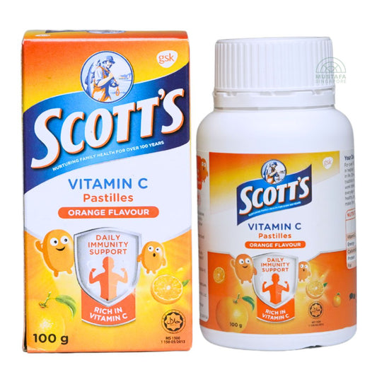 Scott's Vitamin C Pastilles Orange Flavour 100g