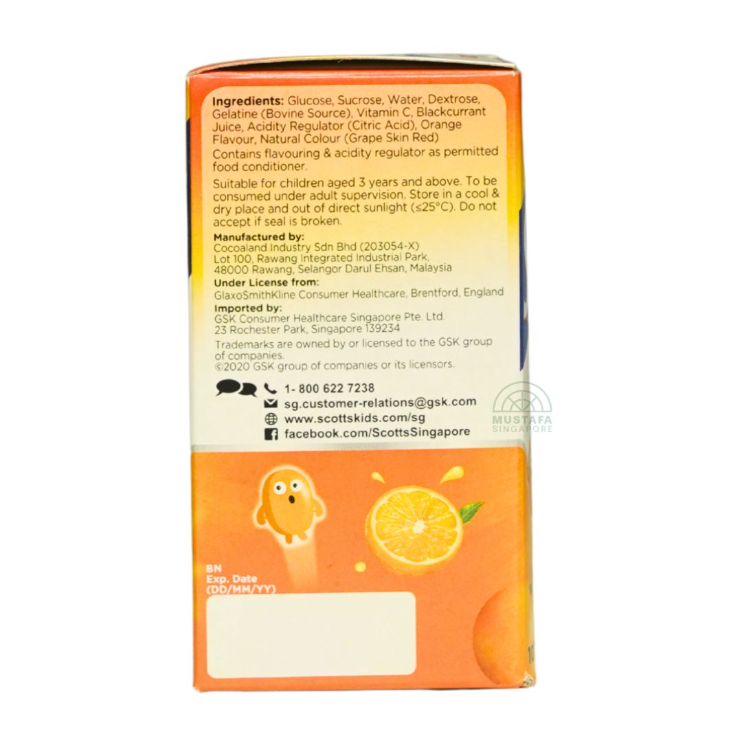Scott's Vitamin C Pastilles Orange Flavour 100g