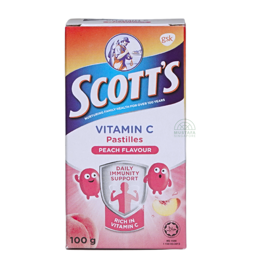 Scott's Vitamin C Pastilles Peach Flavour 100g