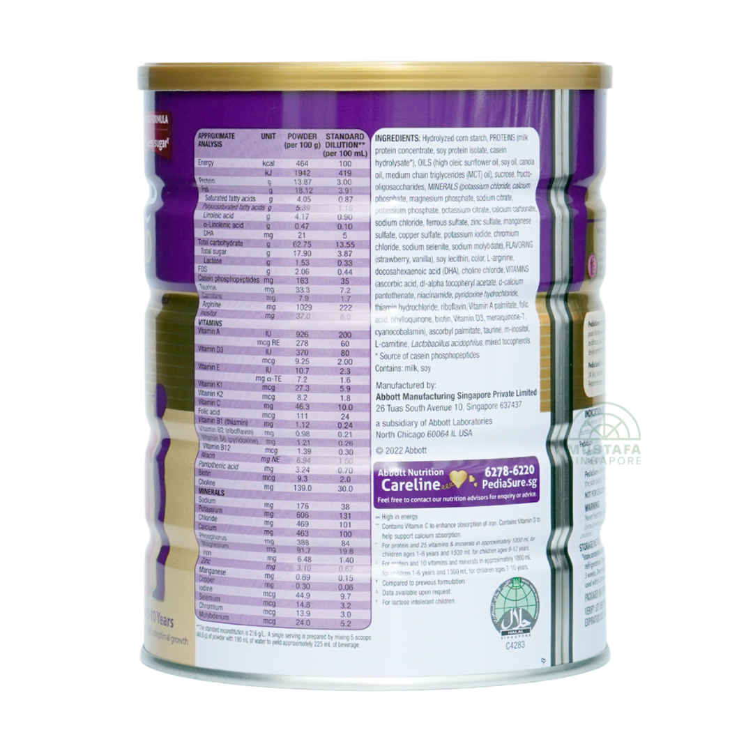 PediaSure Gold Premium Fruity Strawberry 850g