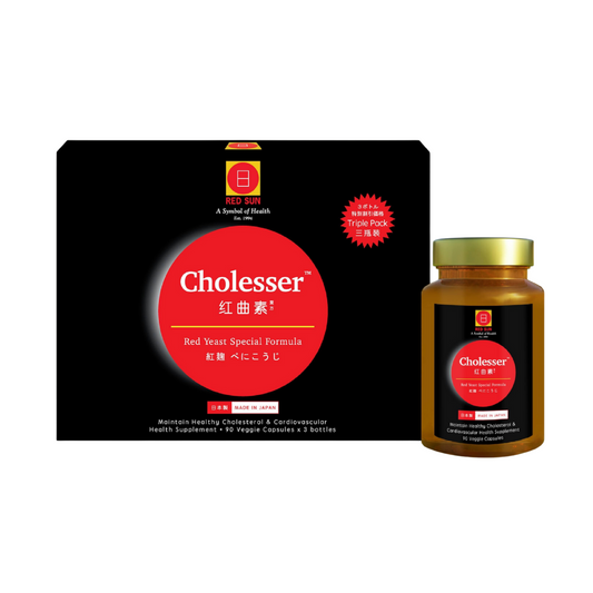Red Sun Cholesser (90 Veggie Caps x 3 bottles)