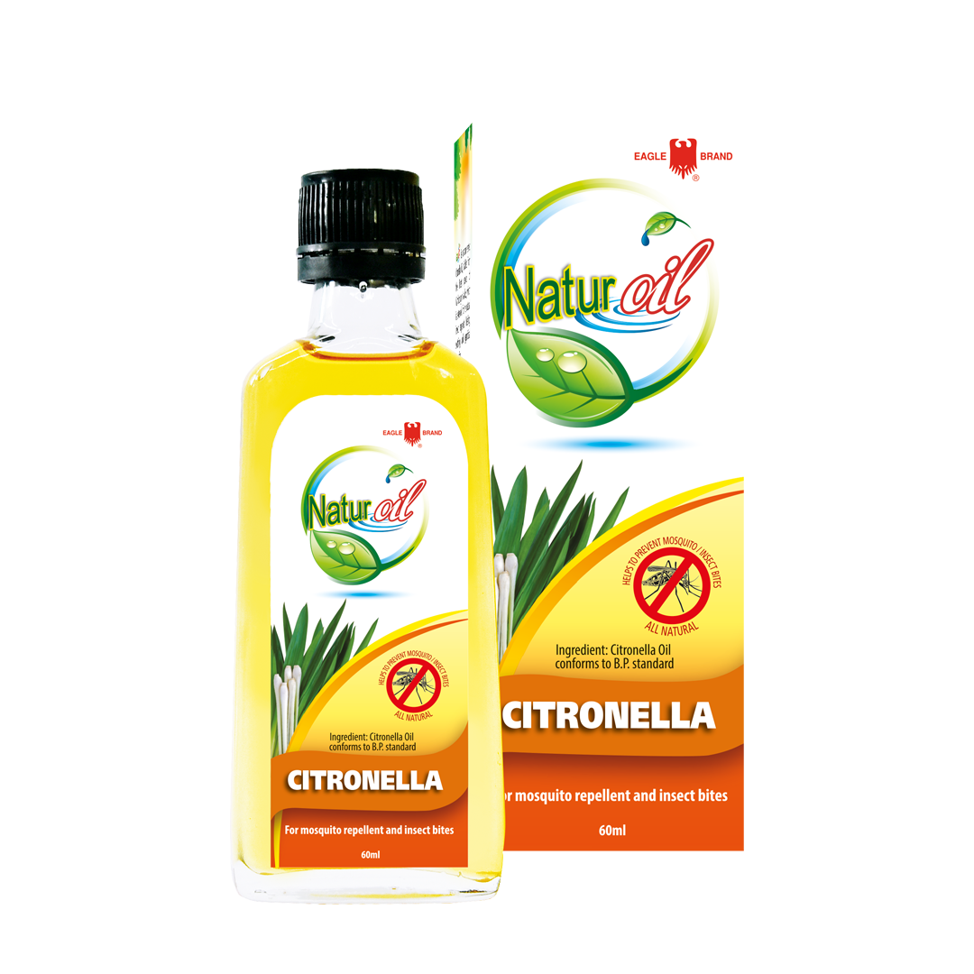 Eagle Brand Naturoil Citronella w/Spray 60ml (Glass)