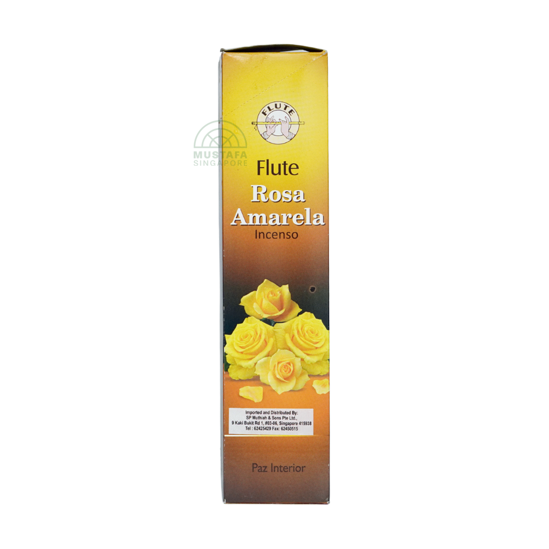 Flute Yellow Rose Incense Sticks
