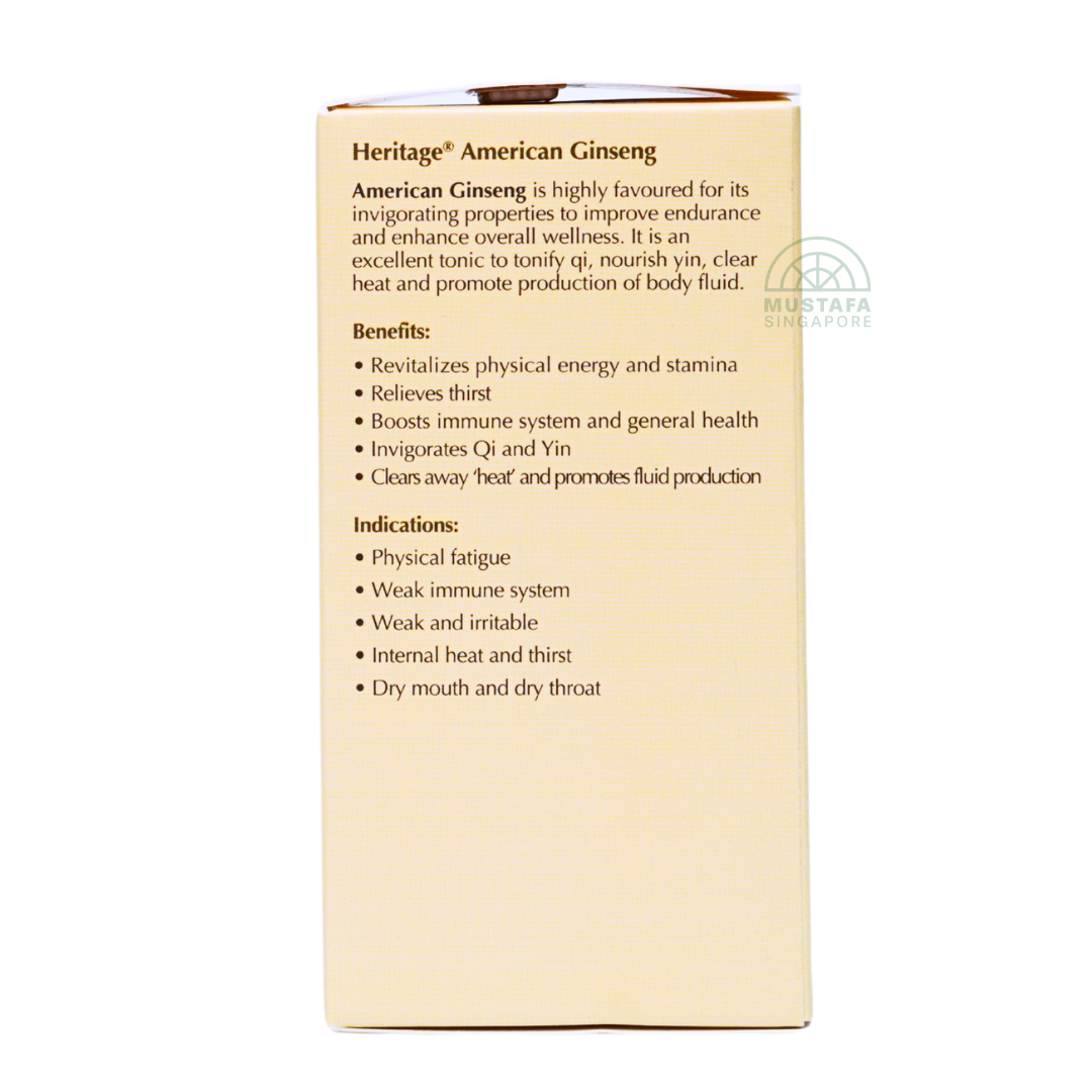 Heritage American Ginseng 60 Vegicaps 375mg