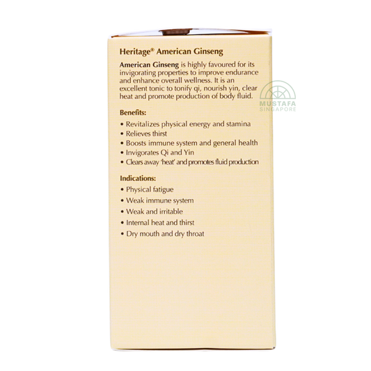 Heritage American Ginseng 60 Vegicaps 375mg