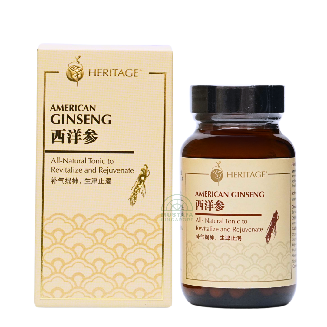 Heritage American Ginseng 60 Vegicaps 375mg