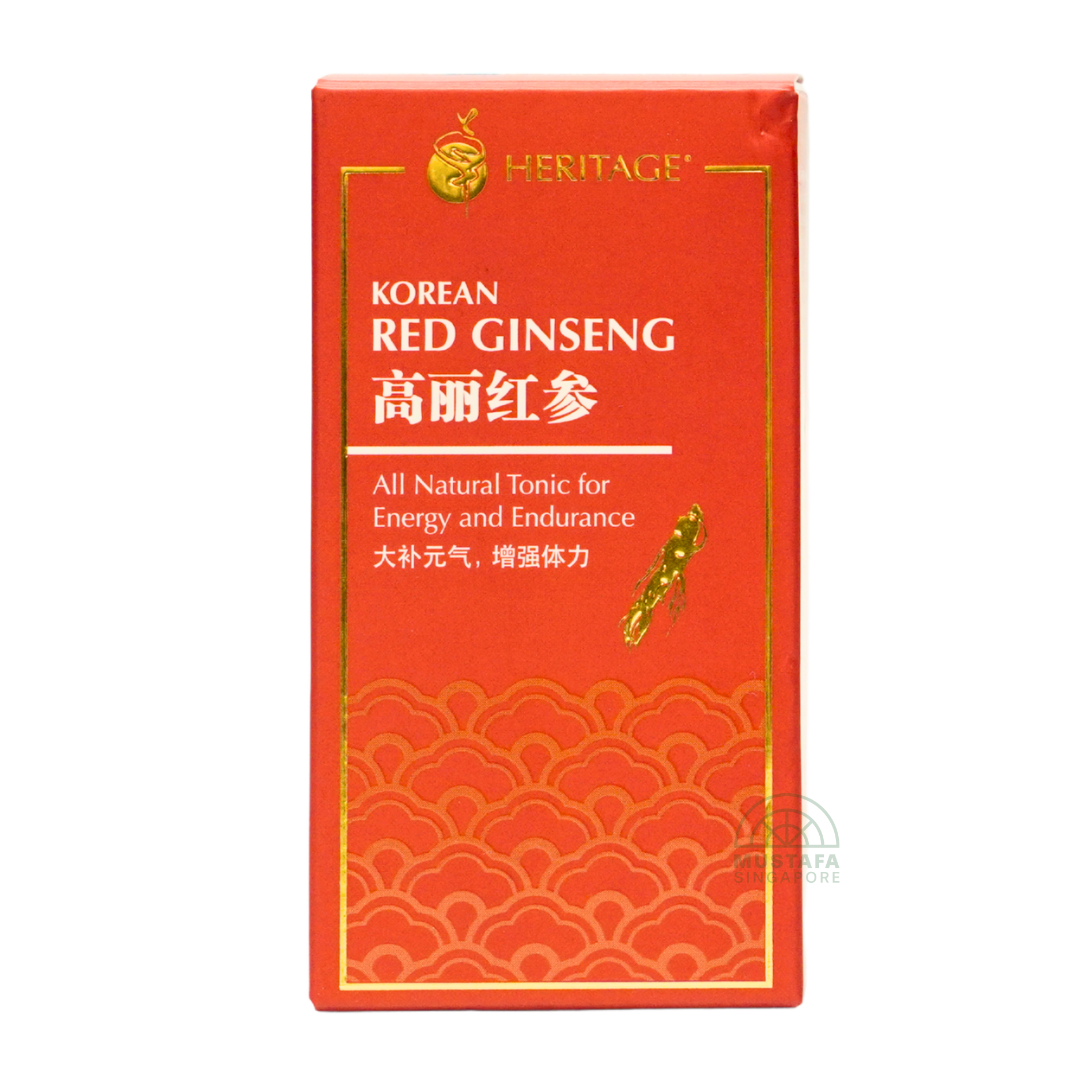 Heritage Korean Red Ginseng 60 Vegicaps 375mg