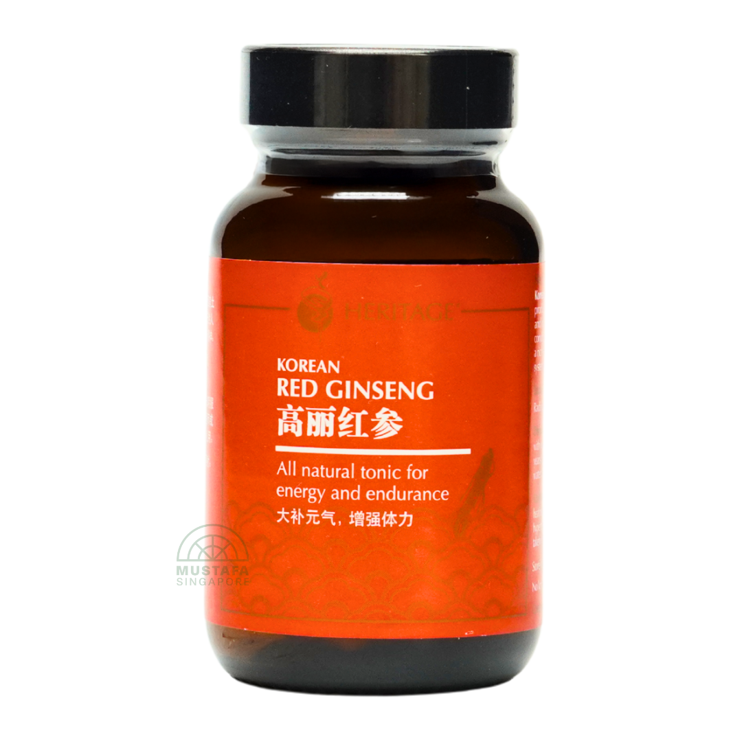Heritage Korean Red Ginseng 60 Vegicaps 375mg