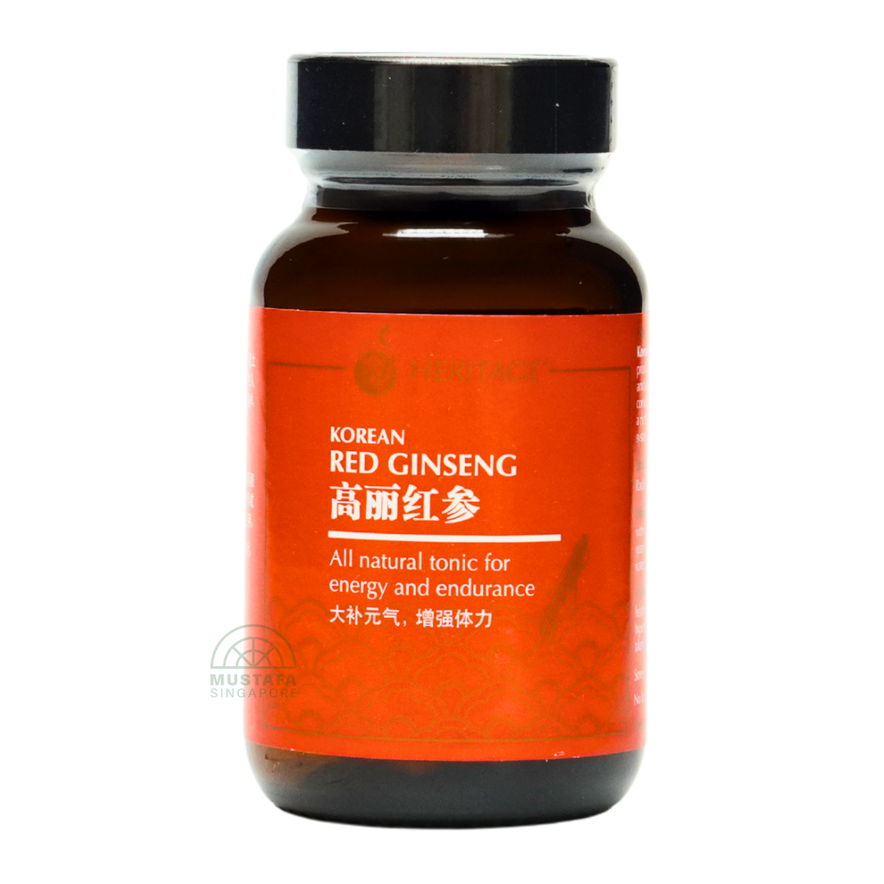 Heritage Korean Red Ginseng 60 Vegicaps 375mg