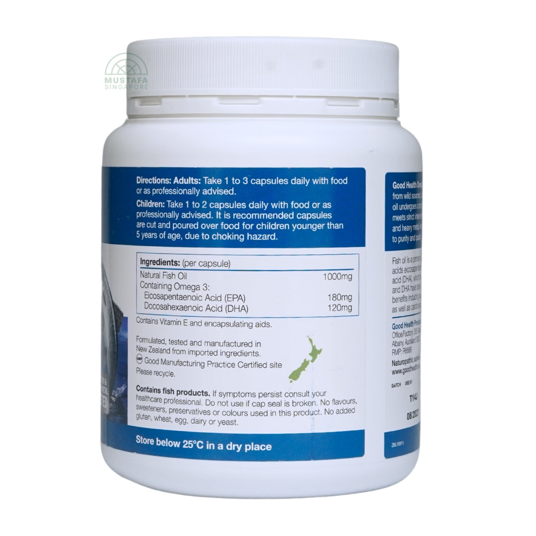Good Health Naturally New Zealand Omega 3 Fish Oil 1000mg (150 Caps)