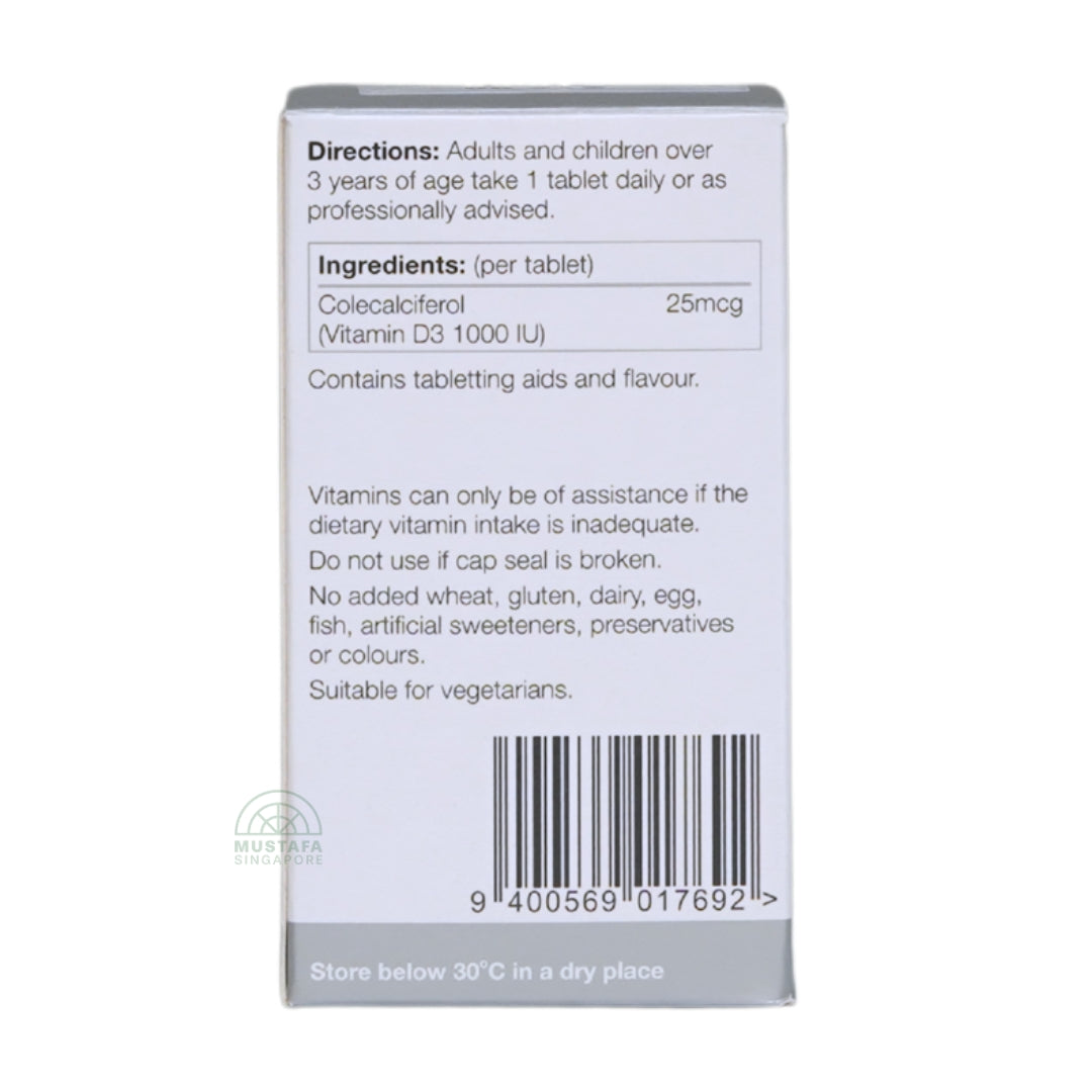 Good Health Naturally New Zealand Vitamin D3 1000 IU (60 Tabs) Orally Dissolving