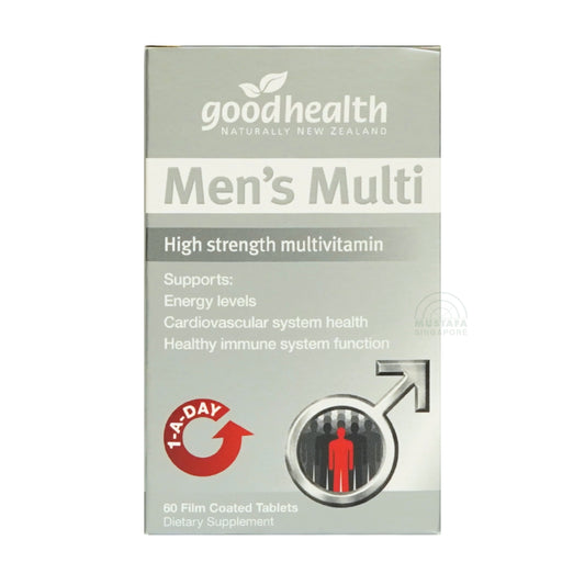Good Health Naturally New Zealand Men's Multi; High Strength Multivitamin (60 Filmed Coated Tabs)