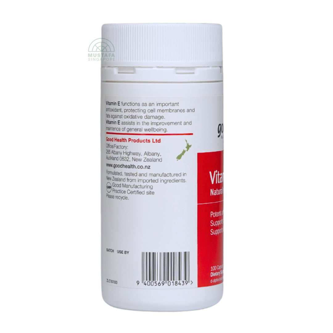 Good Health Naturally New Zealand Vitamin E 400 IU (100 Caps)