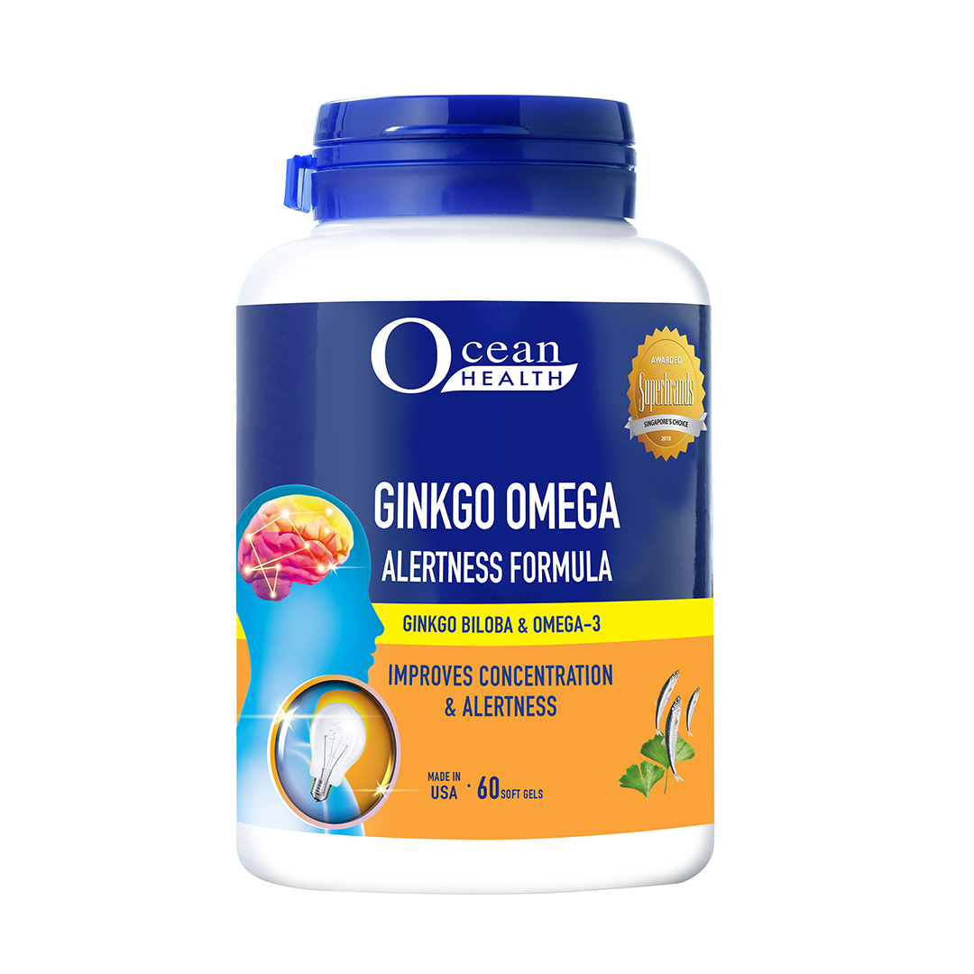 Ocean Health Ginkgo Omega Alertness Softgels 60s