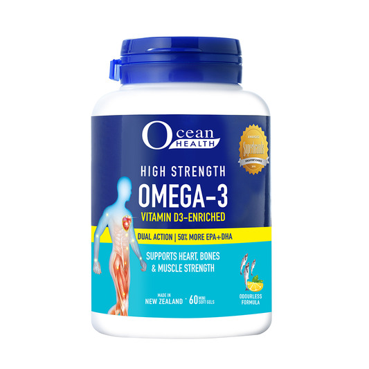 Ocean Health High Strength Omega 3 Vitamin D Softgels 60s