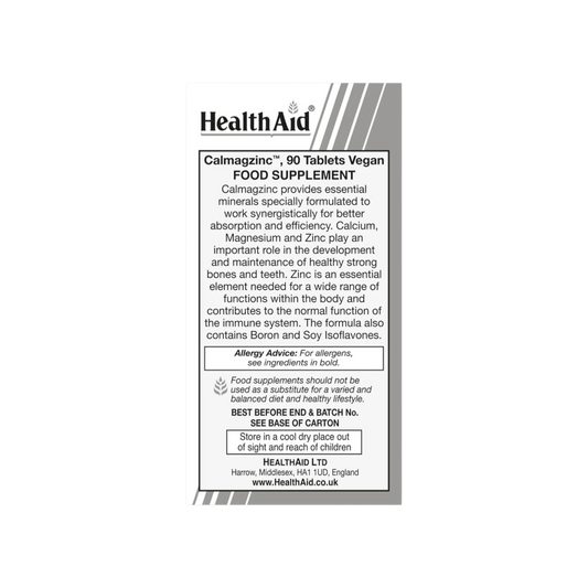 HealthAid Calmagzinc Vegitabs 90s