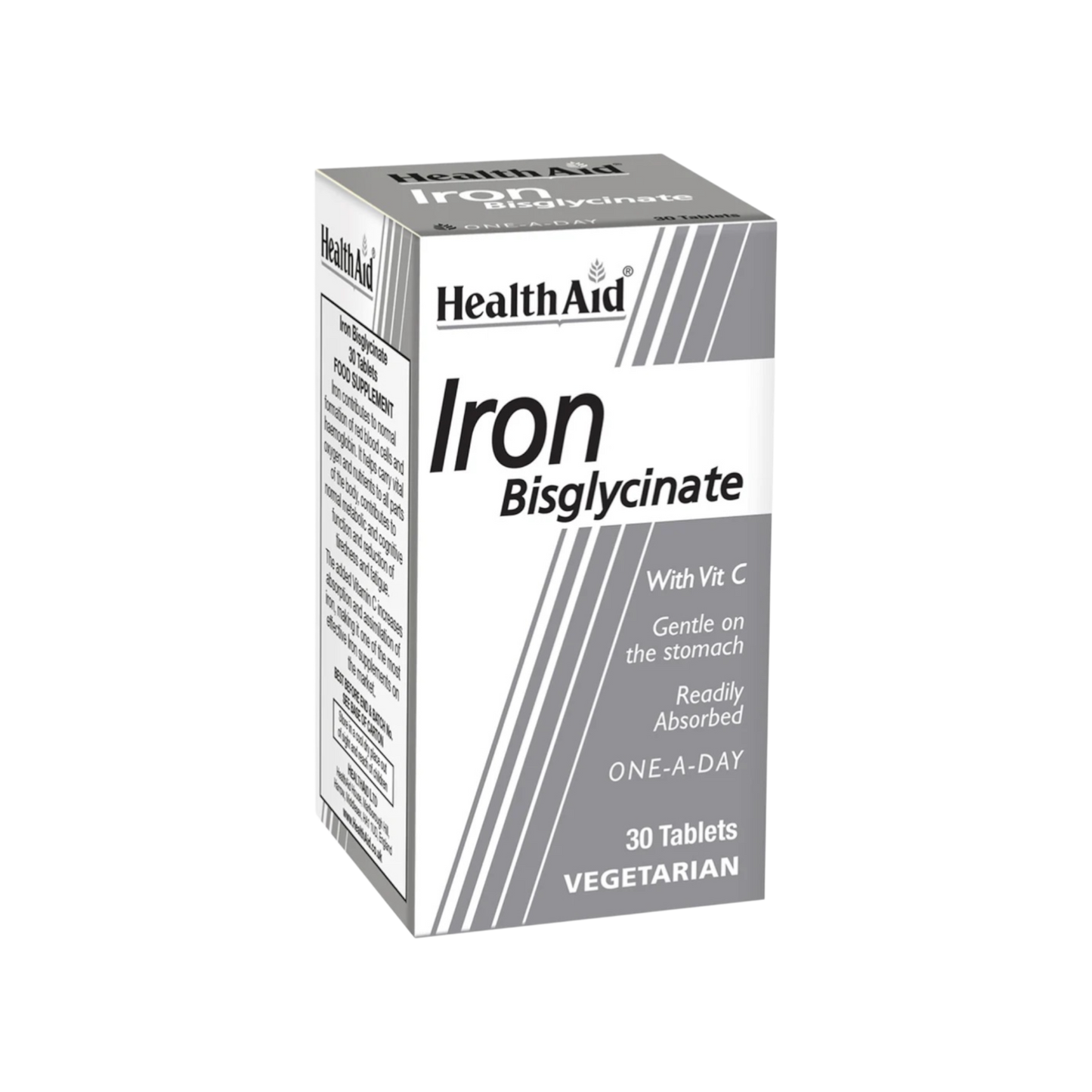 HealthAid Iron Bisglycinate Tablets 30s