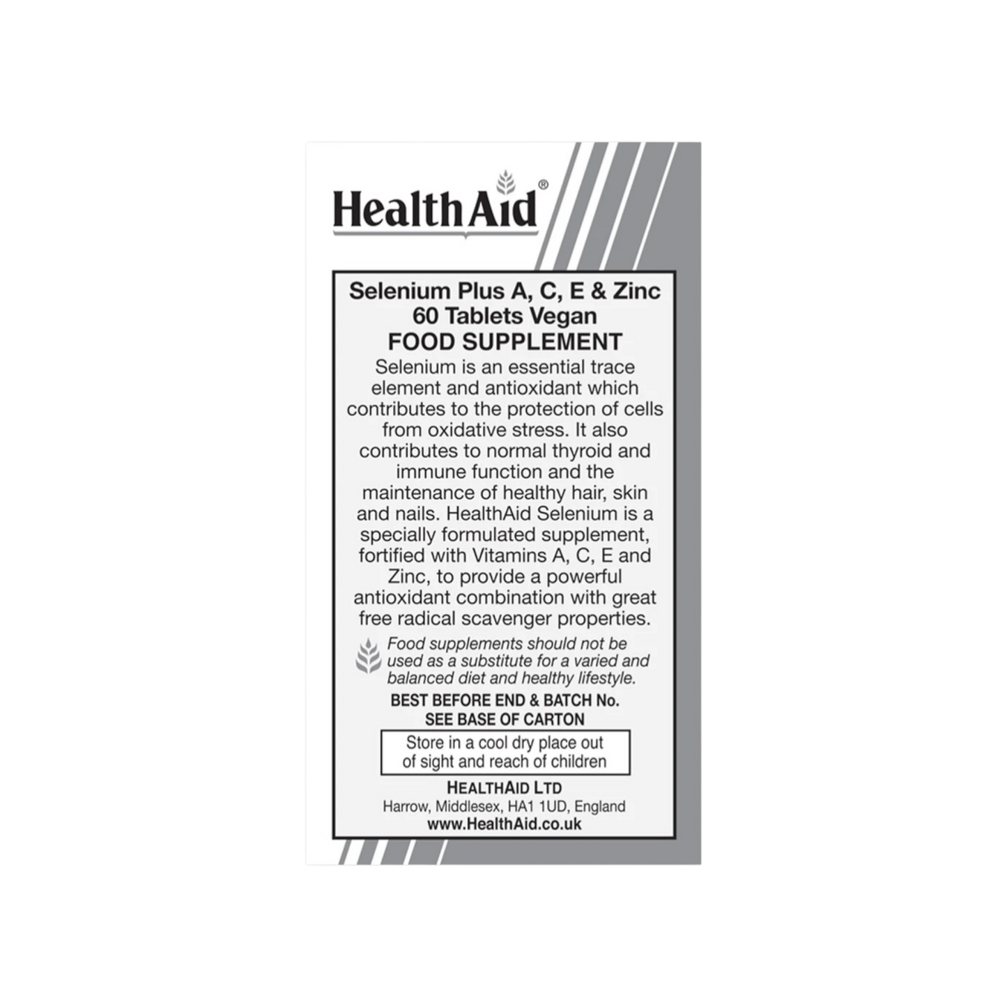 HealthAid Selenium + (A, C, E & Zinc) Tab 60s