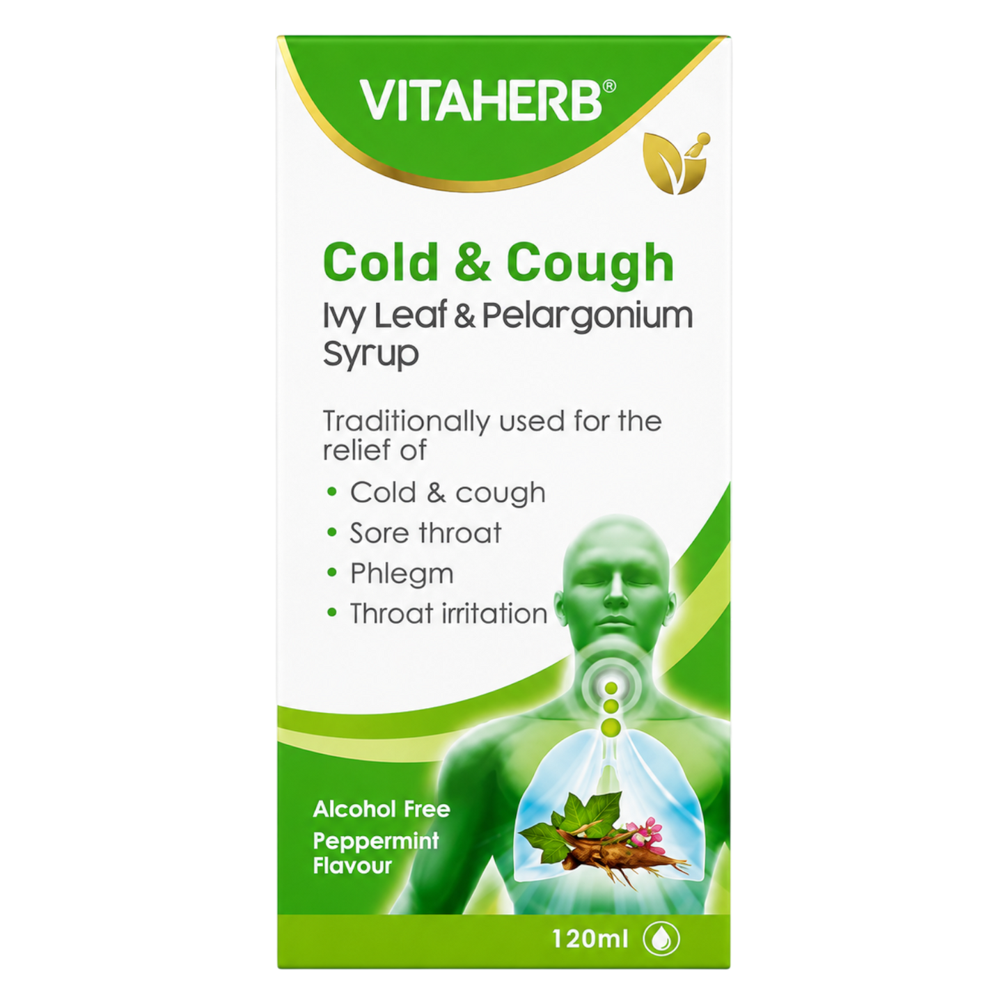 Vitaherb Cold & Cough Ivy Leaf & Pelargonium Syrup 120ml
