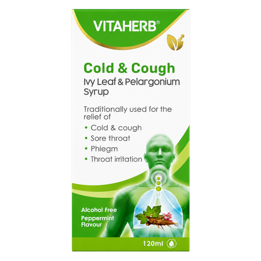 Vitaherb Cold & Cough Ivy Leaf & Pelargonium Syrup 120ml