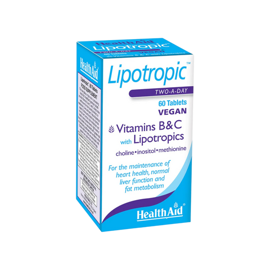 HealthAid Vitamin B+C Lipotropics Factors Tabs 60s