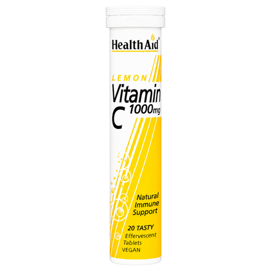 HealthAid Effervescent Vitamin C Tabs 1000mg Lemon 20s