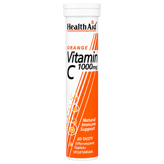 HealthAid Effervescent Vitamin C Tablets 1000mg Orange 20s