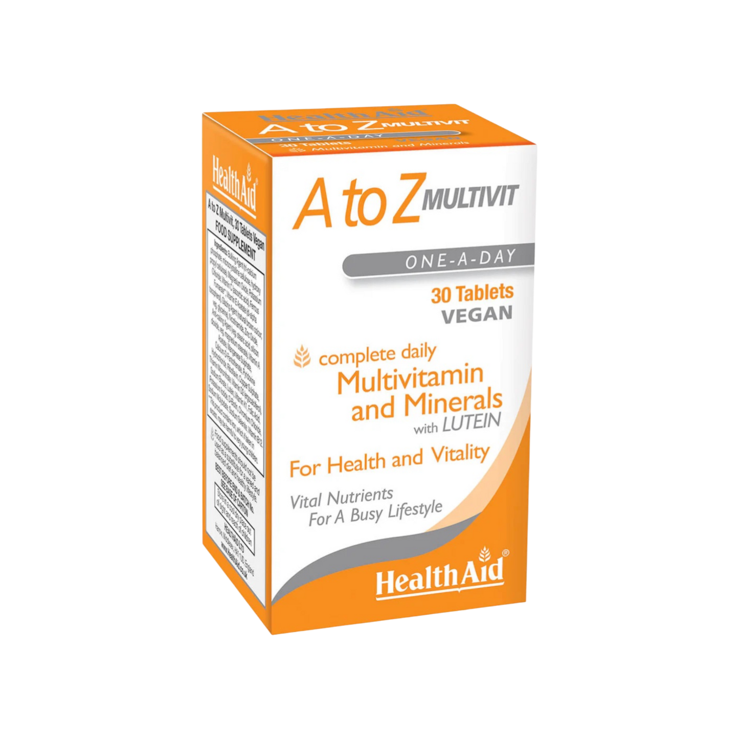 HealthAid A to Z Multivit + Mineral Tabs 30s