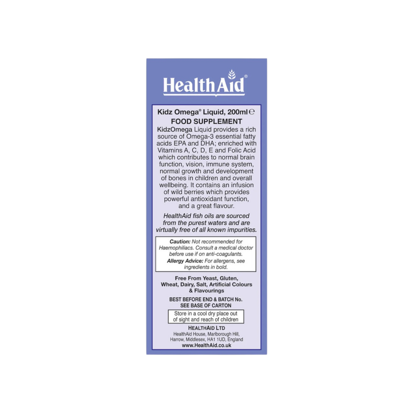 HealthAid KidzOmega Liquid 200ml