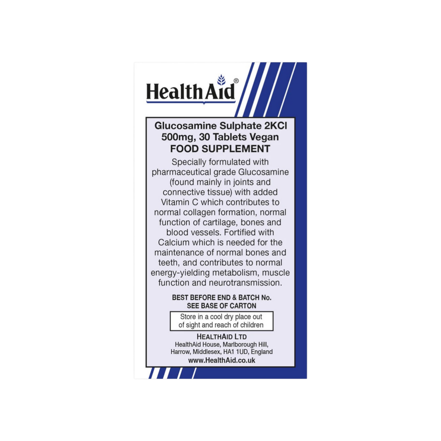 HealthAid Glucosamine Sulphate 500mg Tablets 30s
