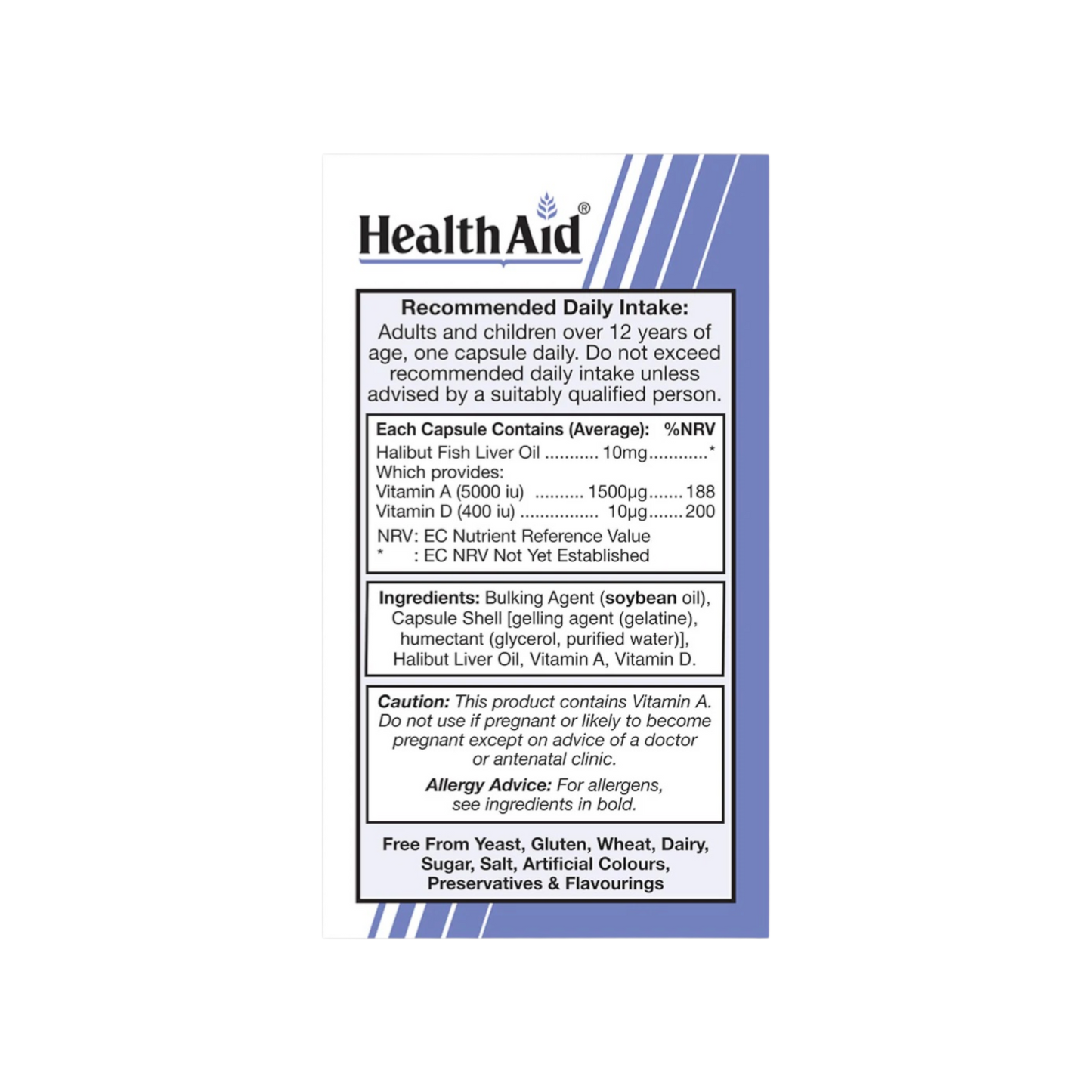 HealthAid Halibut Liver Oil Capsules 90s