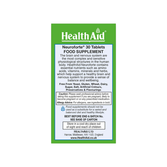 HealthAid NeuroForte Tablets 30s
