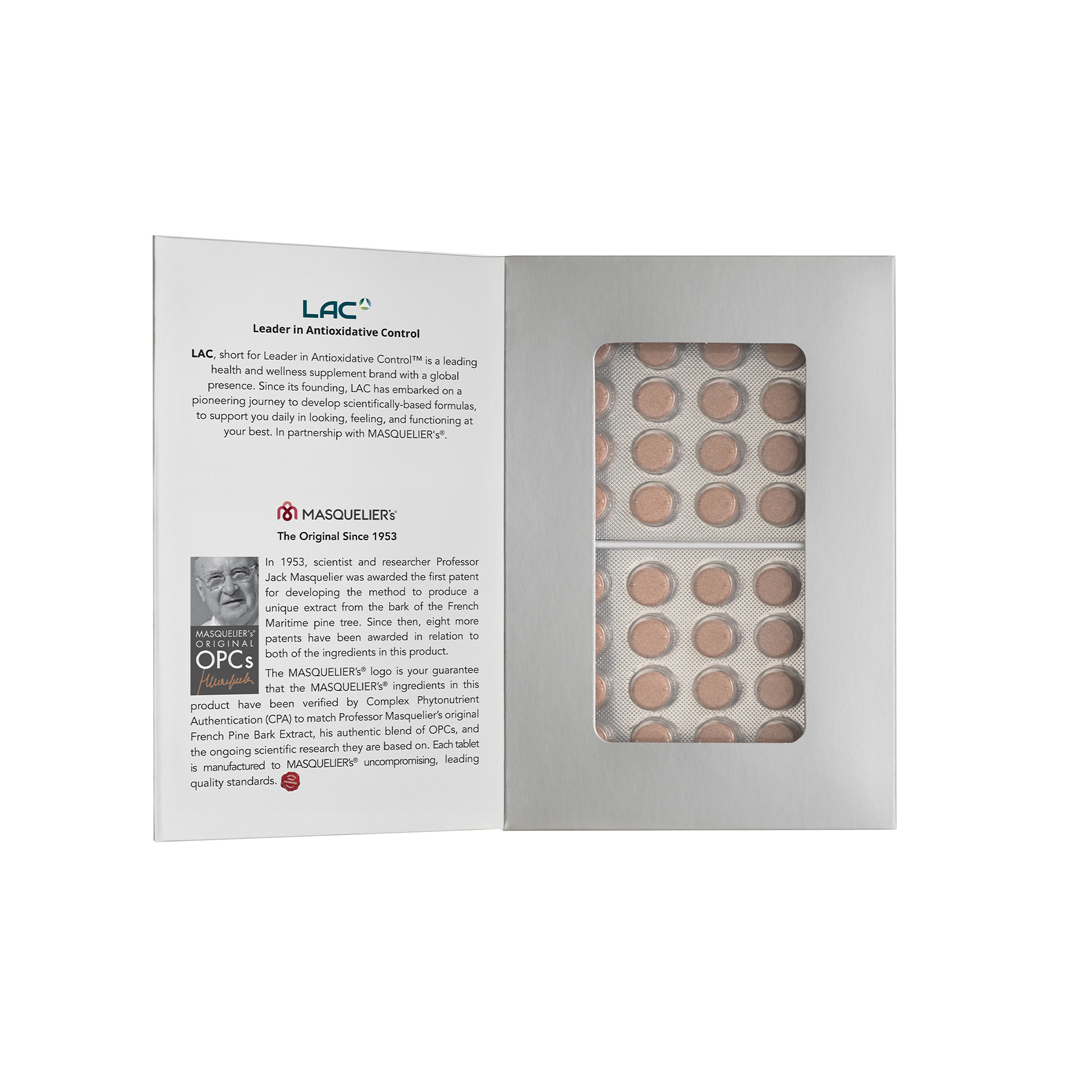 LAC Masquelier's French Pine Bark Extract Antioxidant Supplement 100mg x 300 Tablets
