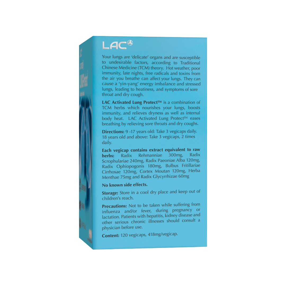 LAC Activated Lung Protect Respiratory Support Supplement x 120 Capsules