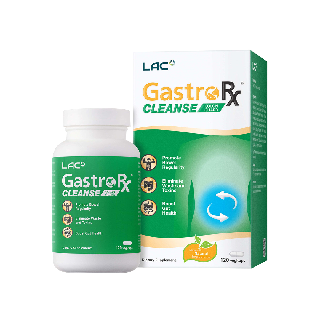 LAC GastroRX Cleanse Digestive Support Supplement x 120 Capsules