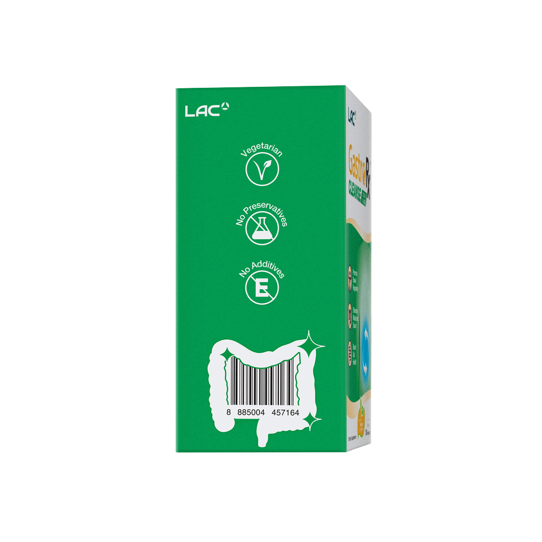 LAC GastroRX Cleanse Digestive Support Supplement x 120 Capsules