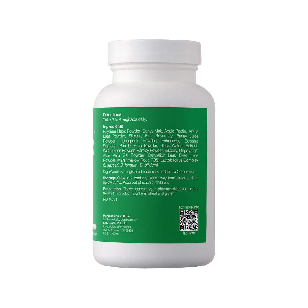 LAC GastroRX Cleanse Digestive Support Supplement x 120 Capsules