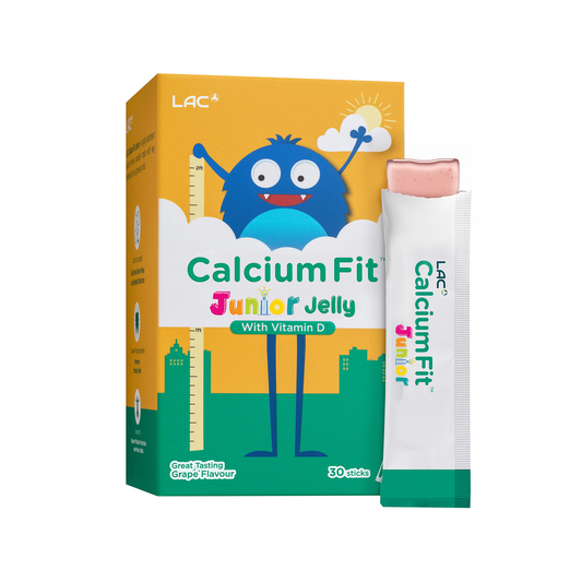 LAC Calcium Junior Bone Health Jelly Grape Flavor 30 Sachets