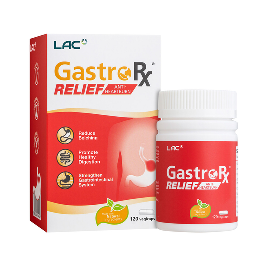 LAC GastroRX Relief Heartburn Support 120 Capsules