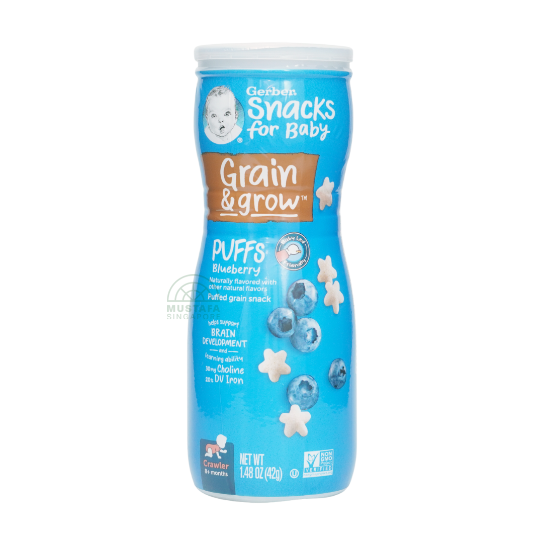 Gerber Snacks for Baby Grain & Grow Puffs Blueberry 42g