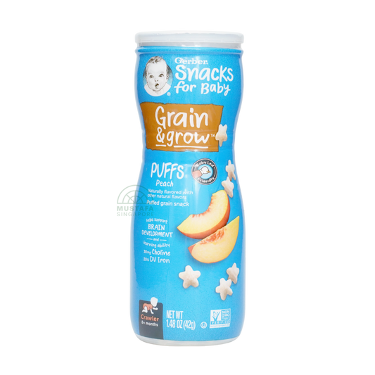Gerber Snacks for Baby Grain & Grow Puffs Peach 42g