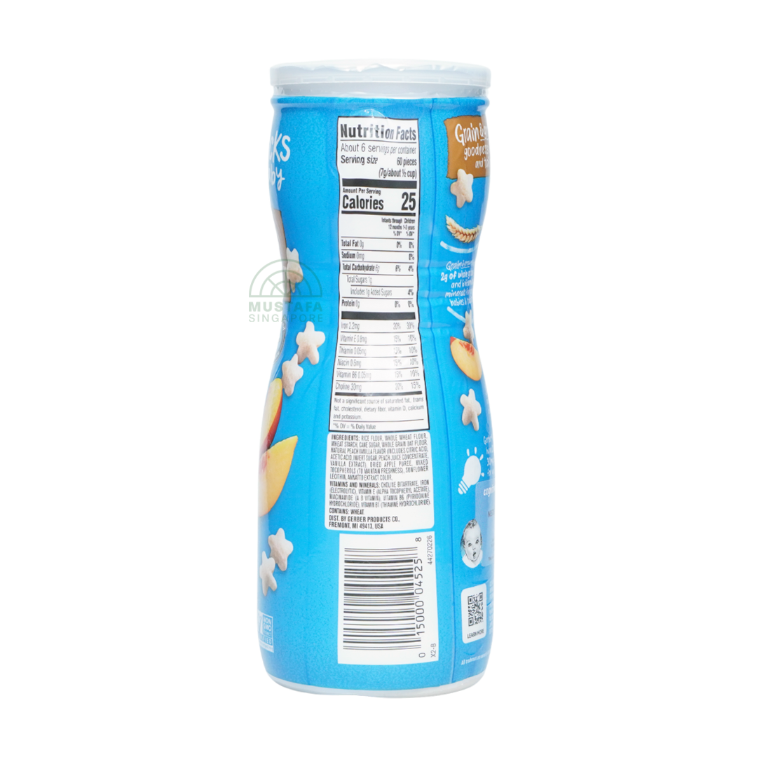 Gerber Snacks for Baby Grain & Grow Puffs Peach 42g
