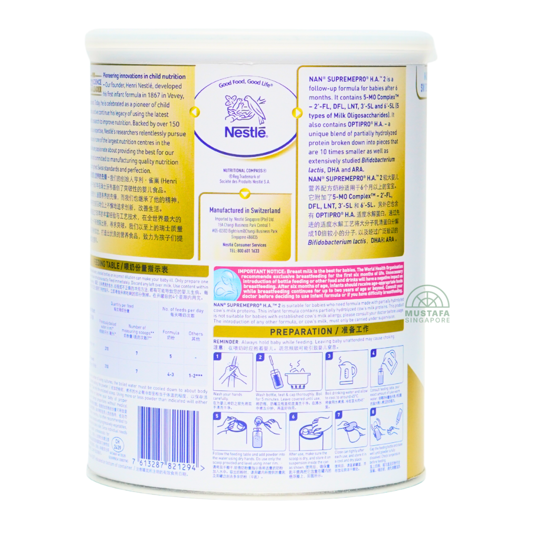 Nestle Nan Supremepro H.A Milk Formula (Stage 2) 800g