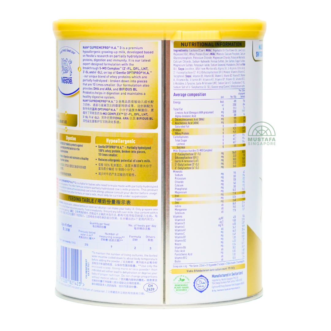 Nestle Nan Supremepro H.A Milk Formula (Stage 3) 800g