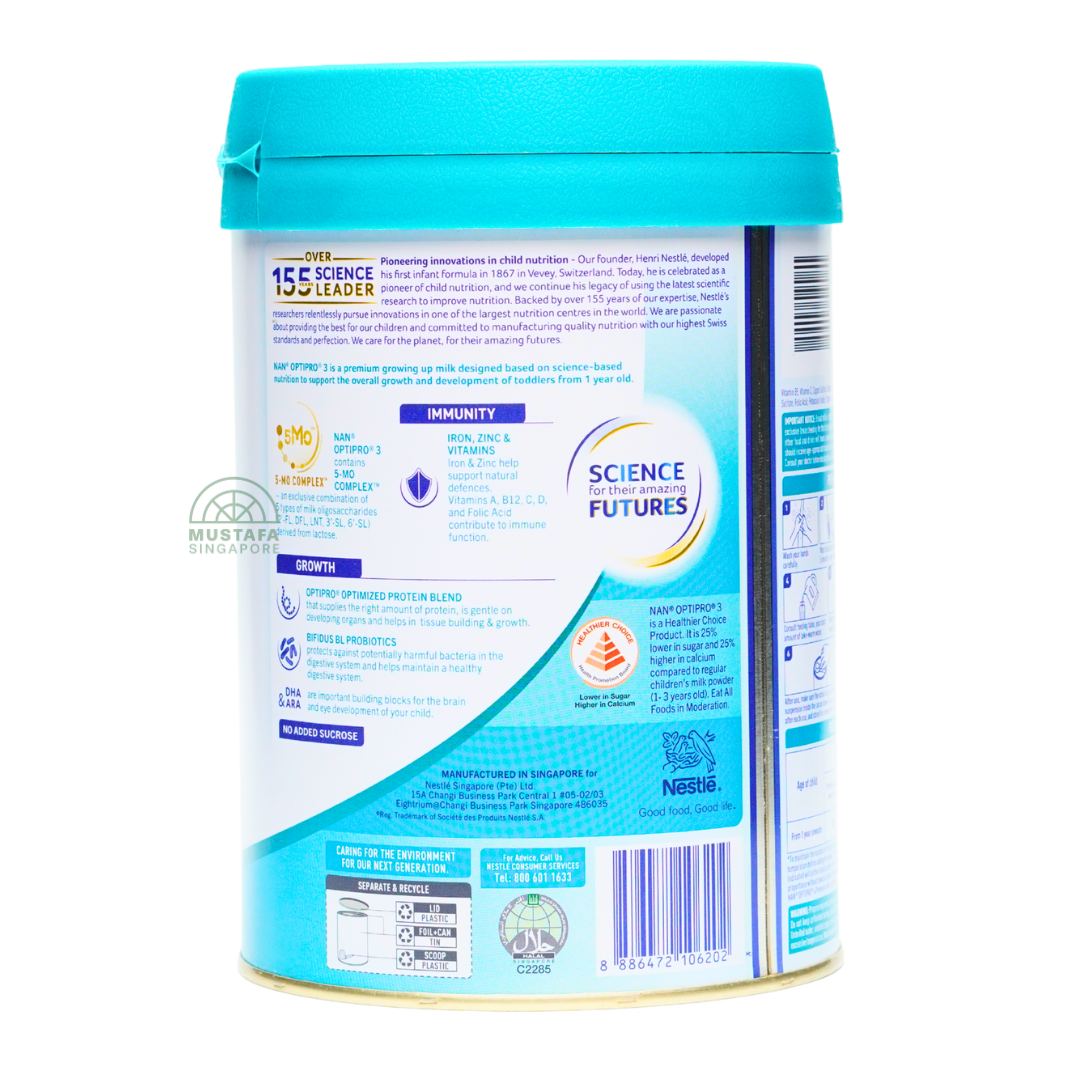 Nestle Nan Optipro Growing Up Milk Powder (Stage 3) 850g